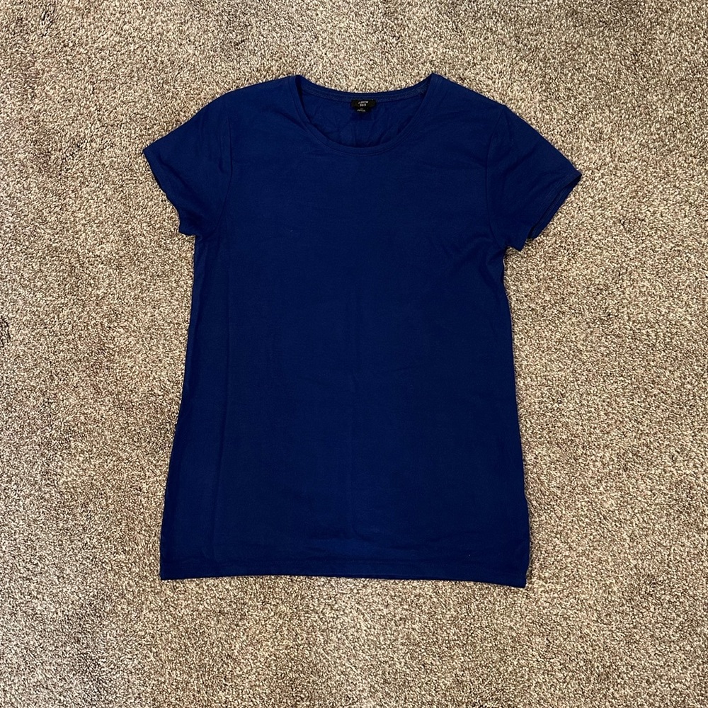 J. Crew Blue Short Sleeve Tee